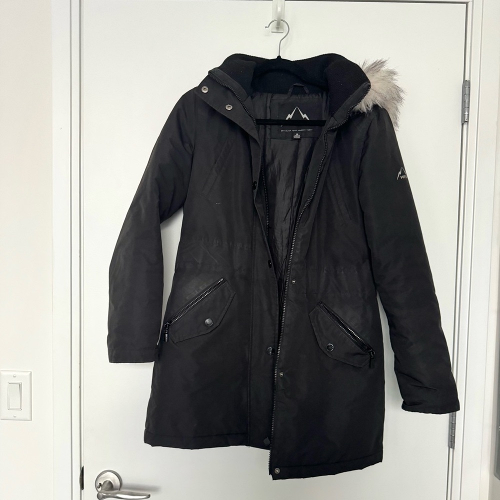 Women’s black HFX winter coat